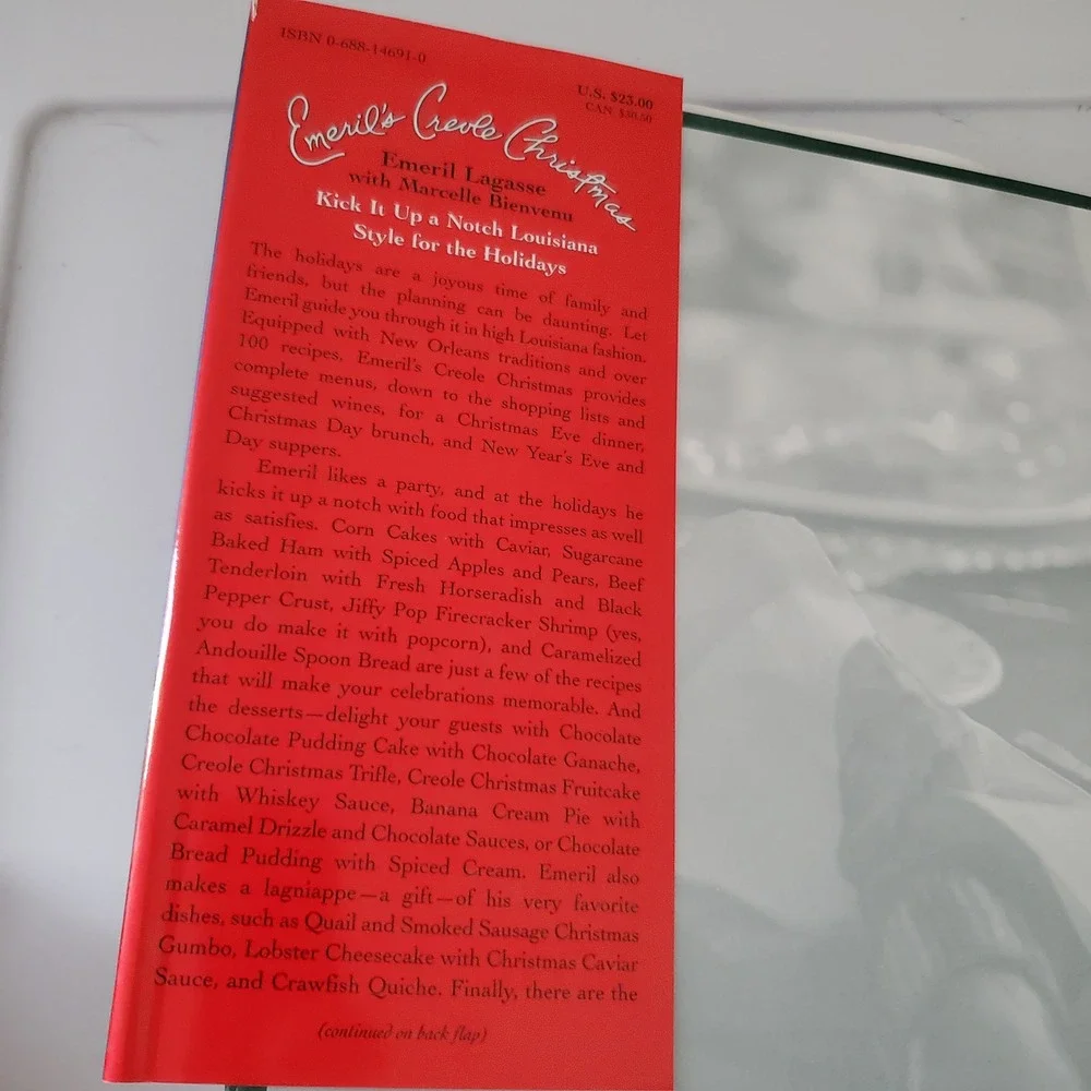 Emeril's Creole Christmas Cookbook Emeril Lagasse 1st Edition Hardcover 1997